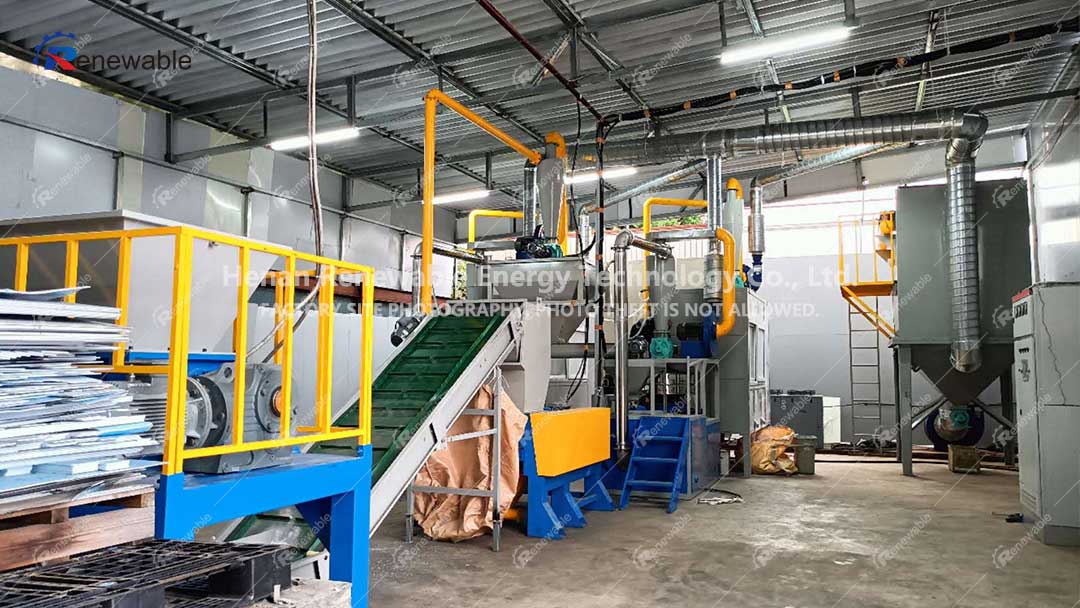 Circuit board recycling line