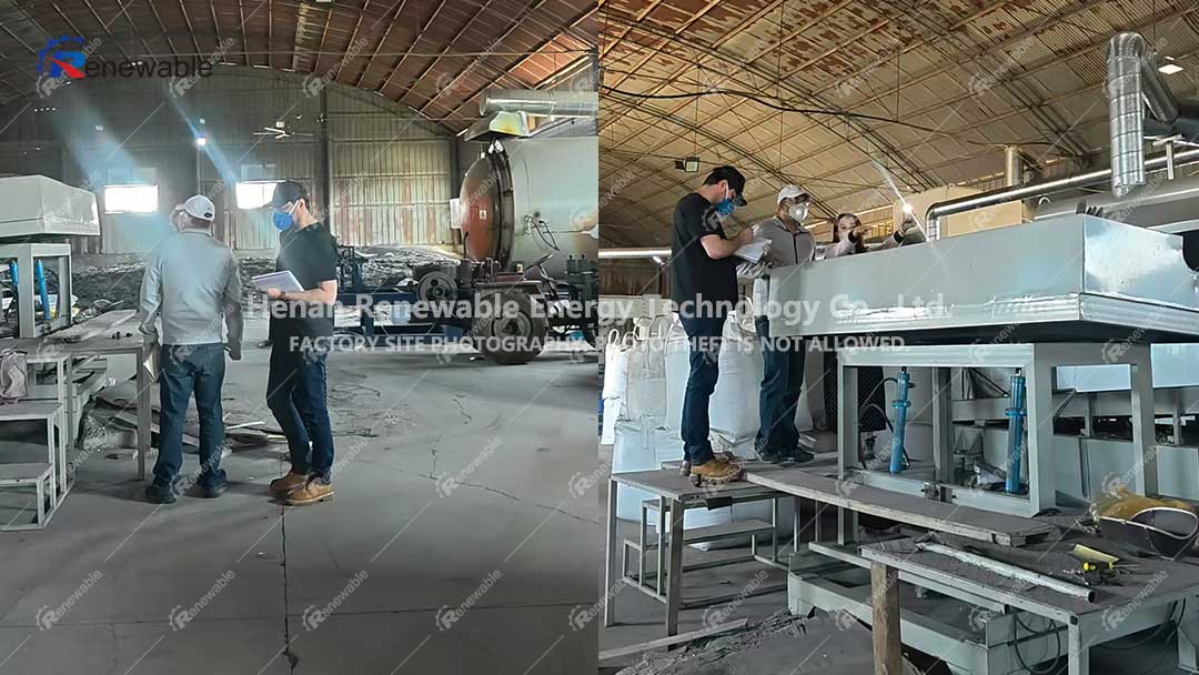 Solar panel pyrolysis recycling Line