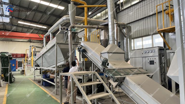 Li-ion battery recycling plant