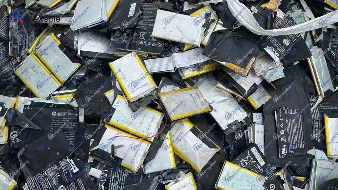Waste lithium batteries