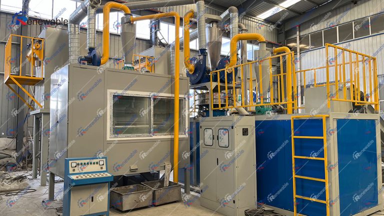 Electronic waste dismantling and recycling plant